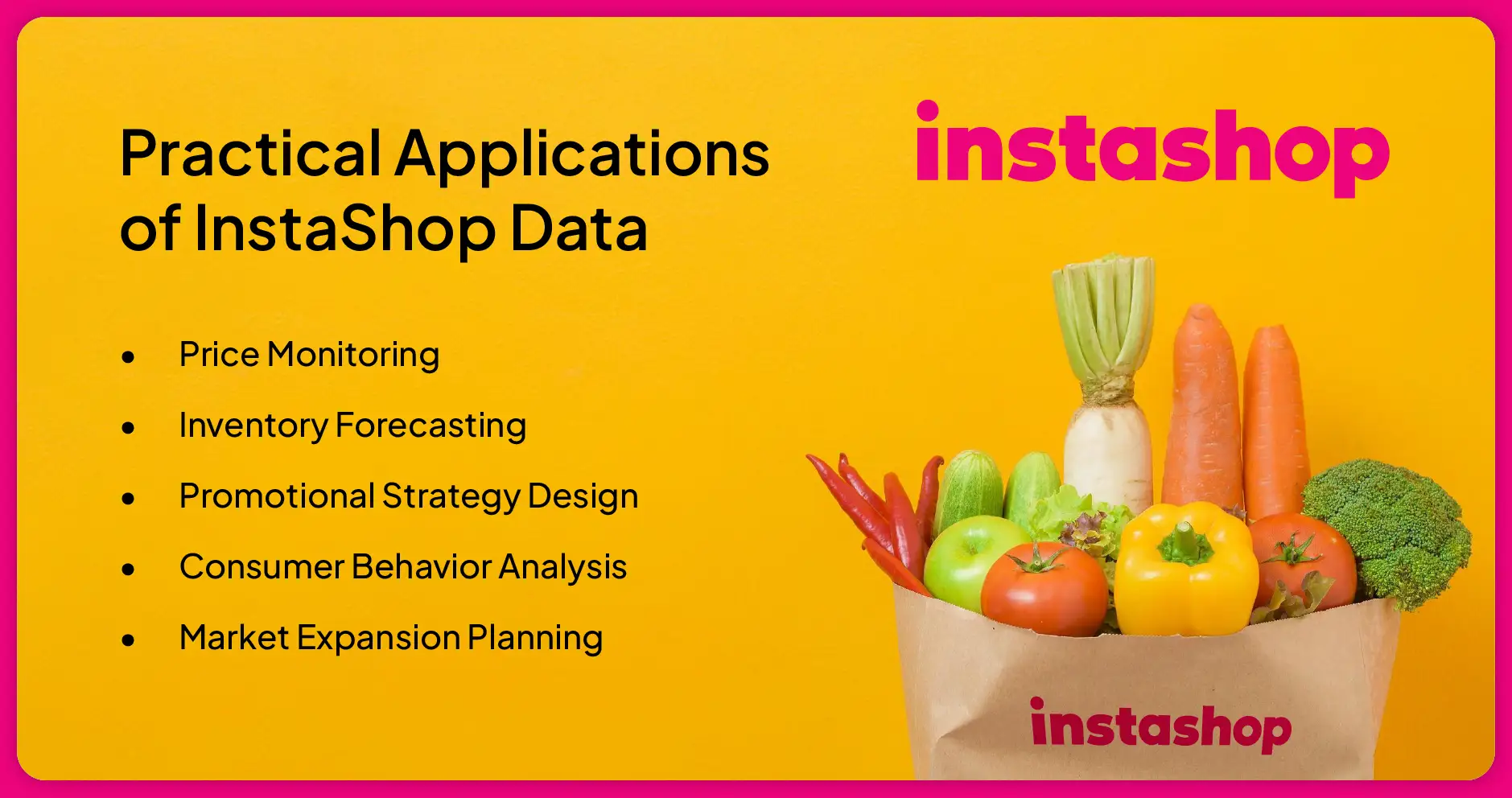 Practical Applications of InstaShop Data
